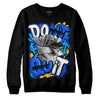 Royal Blue Sneakers DopeSkill Sweatshirt Don't Quit Graphic Streetwear - Black