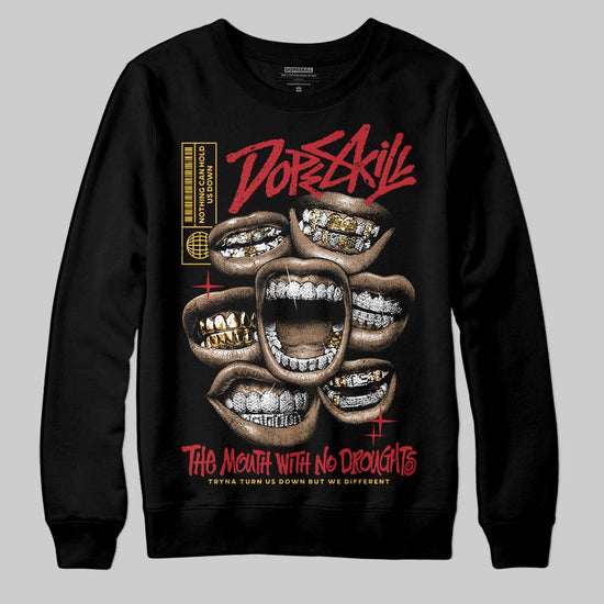 Jordan 14 Retro Ferrari (2025) DopeSkill Sweatshirt The Mouth With No Droughts Graphic Streetwear - black