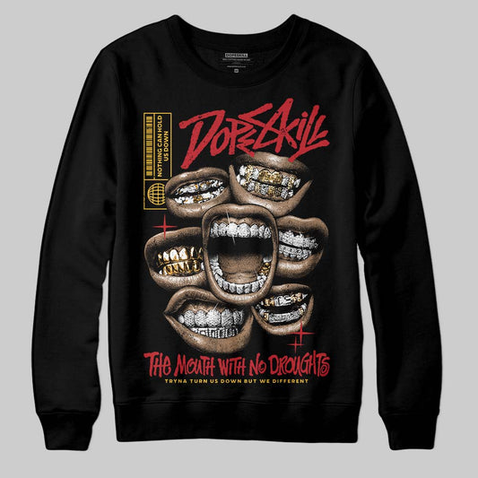 Jordan 14 Retro Ferrari (2025) DopeSkill Sweatshirt The Mouth With No Droughts Graphic Streetwear - black