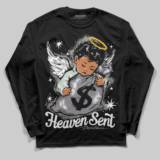 Jordan 1 Retro Low OG Year of the Snake (2025) DopeSkill Long Sleeve T-Shirt Heaven Sent Graphic Streetwear - Black