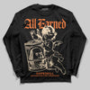 Orange, Black and White Sneakers DopeSkill Long Sleeve T-Shirt All Earned Graphic Streetwear - black