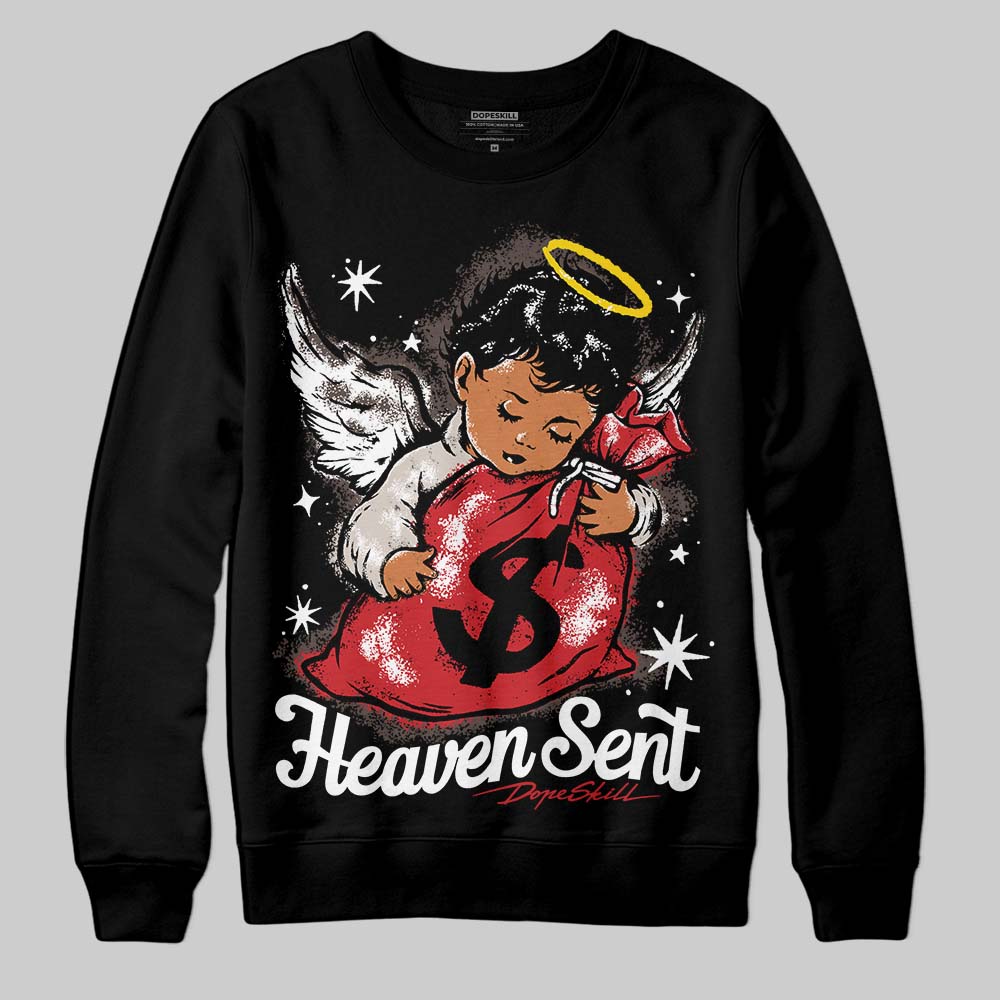 Adidas Samba OG Cloud White Better Scarlet Supplier Colour DopeSkill Sweatshirt Heaven Sent Graphic Streetwear - Black