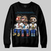 Royal Blue Sneakers DopeSkill Sweatshirt First Sunday Graphic Streetwear - Black