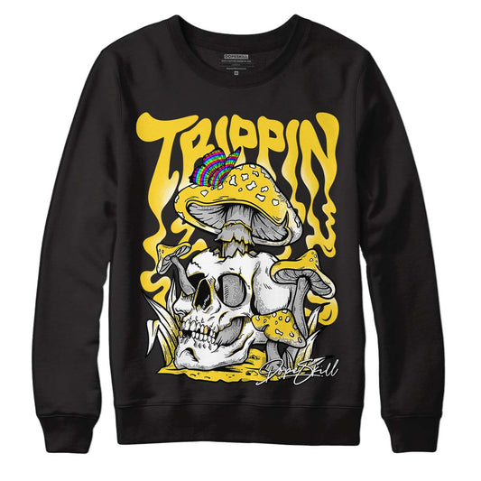 Jordan 4 Tour Yellow Thunder DopeSkill Sweatshirt Trippin Graphic Streetwear - Black