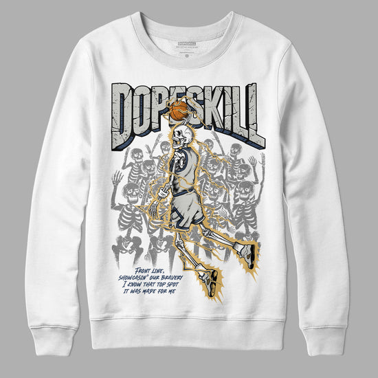 A Ma Maniere x Jordan 5 “Photon Dust” DopeSkill Sweatshirt Thunder Dunk Graphic Streetwear - White