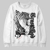 Jordan 1 High OG “Black/White” DopeSkill Sweatshirt Trust God Graphic Streetwear - White