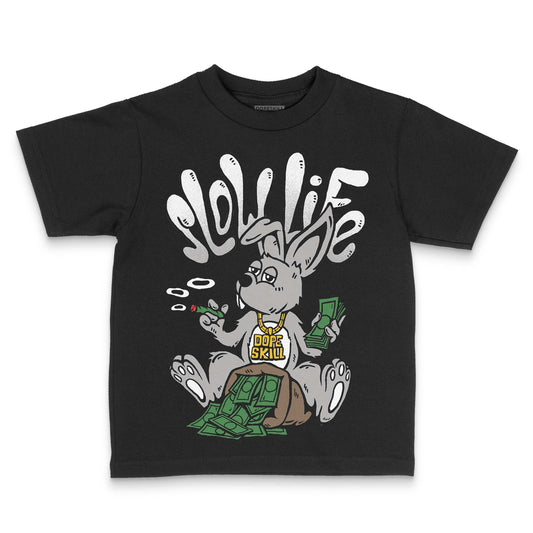 Black and White Sneakers DopeSkill Toddler Kids T-shirt Slow Life Graphic Streetwear - black