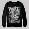 Jordan 9 Cool Grey DopeSkill Sweatshirt Pocket Change Graphic Streetwear - Black