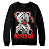 Jordan Spizike Low Bred DopeSkill Sweatshirt Hurt Bear Graphic Streetwear - Black 