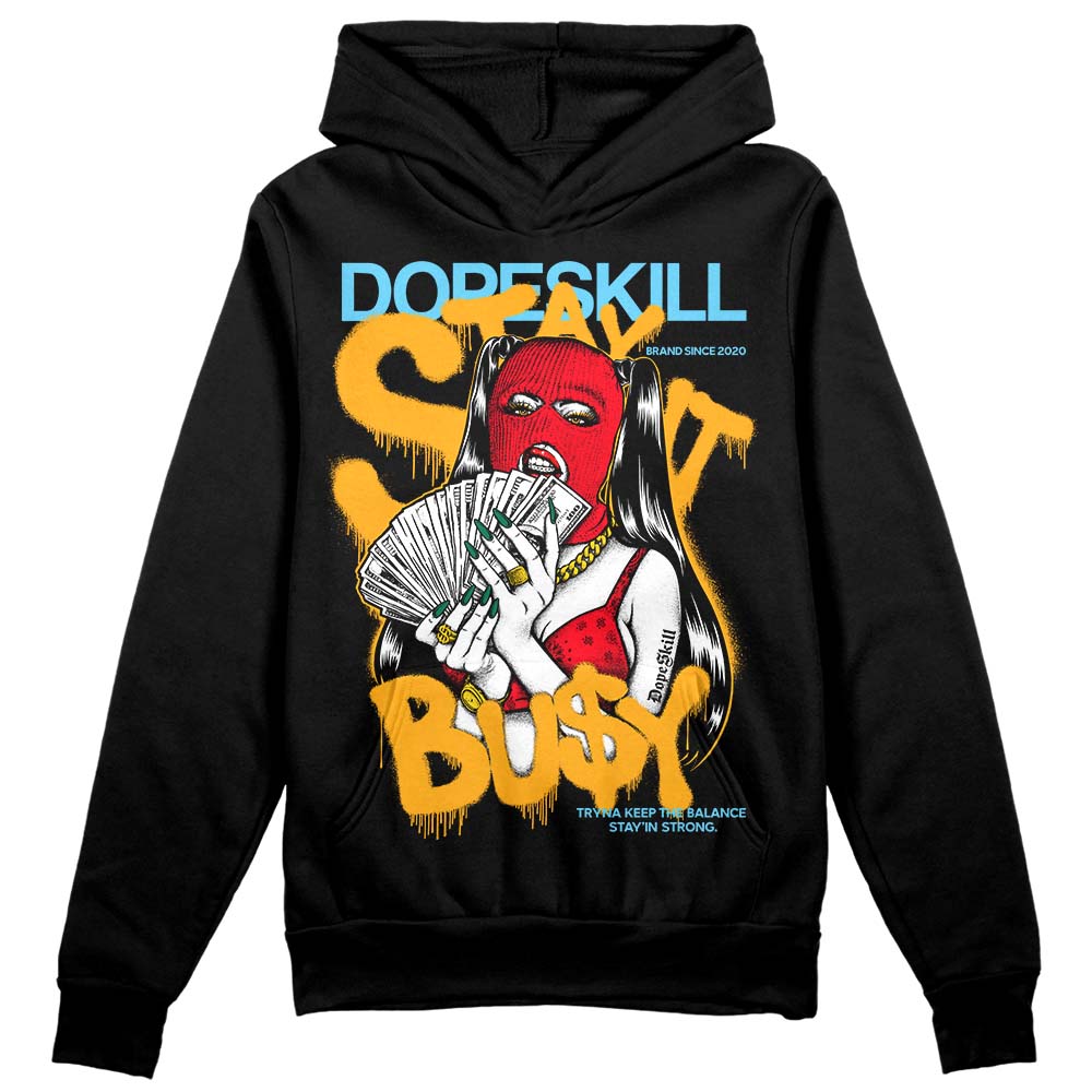 Jordan 1 Mid GS 'Six Championships DopeSkill Hoodie Sweatshirt Stay It Busy Graphic Streetwear - Black