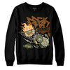 Jordan 4 Retro SE Craft Medium Olive DopeSkill Sweatshirt Break Through Graphic Streetwear - Black