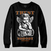 Orange Sneakers DopeSkill Sweatshirt Trust Nobody Graphic Streetwear - Black