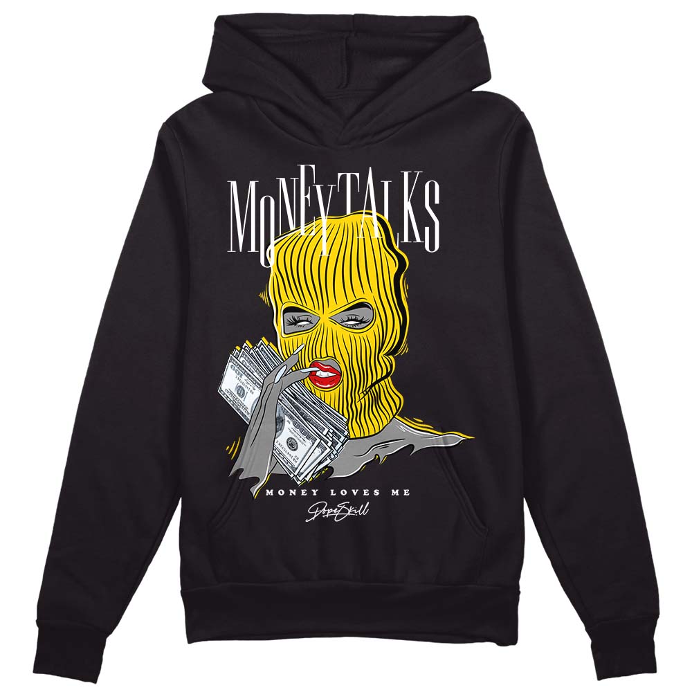 Jordan 6 “Yellow Ochre” DopeSkill Hoodie Sweatshirt Money Talks Graphic Streetwear - Black