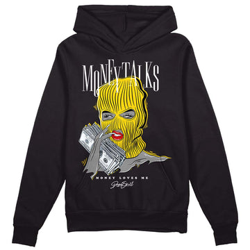 Jordan 6 “Yellow Ochre” DopeSkill Hoodie Sweatshirt Money Talks Graphic Streetwear - Black