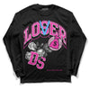 Pink Sneakers DopeSkill Long Sleeve T-Shirt Loser Lover Graphic Streetwear - Black