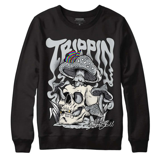 Jordan 1 Retro Low OG Black Cement DopeSkill Sweatshirt Trippin Graphic Streetwear - Black