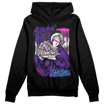 PURPLE Sneakers DopeSkill Hoodie Sweatshirt Stackin Mines Graphic Streetwear - black