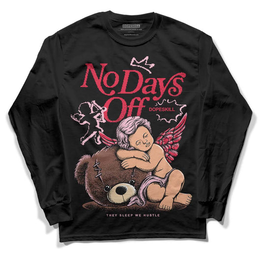 Dunk Low PRM Bacon DopeSkill Long Sleeve T-Shirt New No Days Off Graphic Streetwear - Black