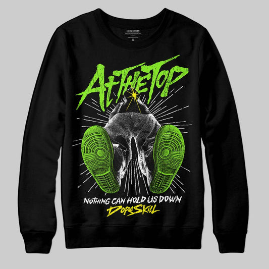 Neon Green Sneakers DopeSkill Sweatshirt Nothing Can Hold US Down Graphic Streetwear - Black