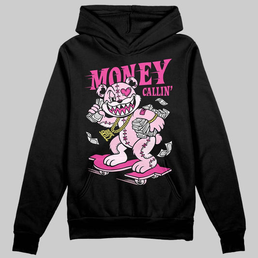 Pink Sneakers DopeSkill Hoodie Sweatshirt Money Callin' Graphic Streetwear - Black