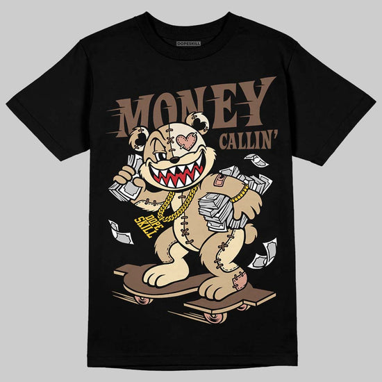 TAN Sneakers DopeSkill T-Shirt Money Callin' Graphic Streetwear - Black