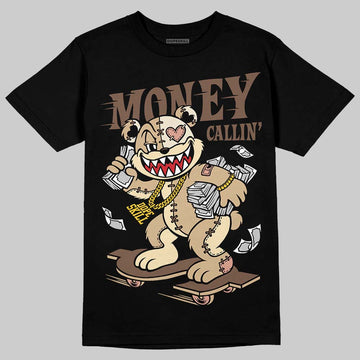 TAN Sneakers DopeSkill T-Shirt Money Callin' Graphic Streetwear - Black