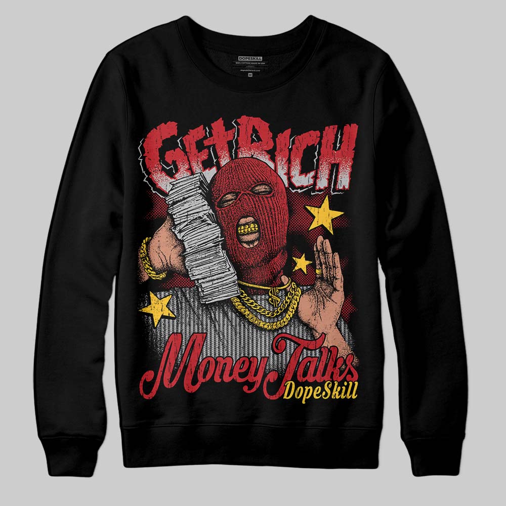 Jordan 14 Retro Ferrari (2025) DopeSkill Sweatshirt Get Rich Graphic Streetwear - black