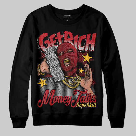 Jordan 14 Retro Ferrari (2025) DopeSkill Sweatshirt Get Rich Graphic Streetwear - black