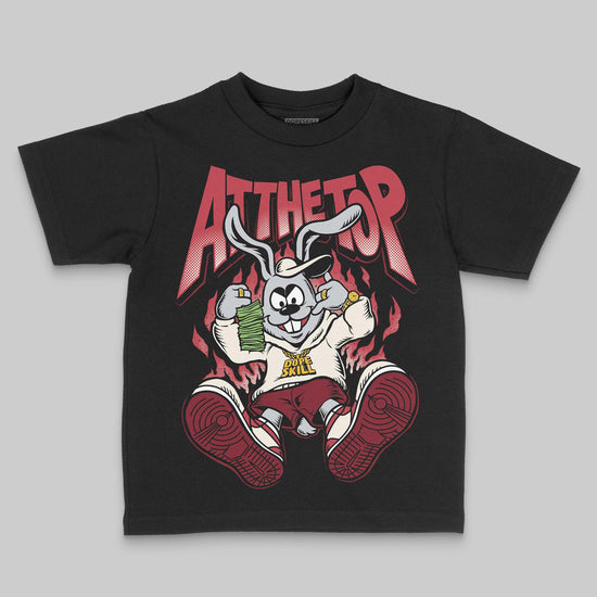 Jordan 4 “Sierra Red" DopeSkill Toddler Kids T-shirt At The Top Graphic Streetwear - Black