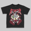 Jordan 4 “Sierra Red" DopeSkill Toddler Kids T-shirt At The Top Graphic Streetwear - Black