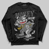 Jordan 4 “Black Cat” (2025) DopeSkill Long Sleeve T-Shirt Money Callin' Graphic Streetwear - Black