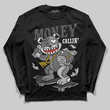 Jordan 4 “Black Cat” (2025) DopeSkill Long Sleeve T-Shirt Money Callin' Graphic Streetwear - Black
