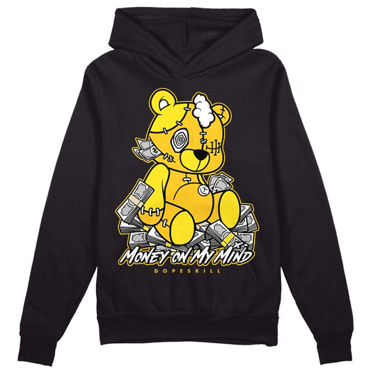 Jordan 4 Retro “Vivid Sulfur” DopeSkill Hoodie Sweatshirt MOMM Bear Graphic Streetwear - Black 