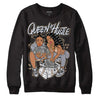 Jordan 4 Retro Frozen Moments DopeSkill Sweatshirt Queen Of Hustle Graphic Streetwear - Black 