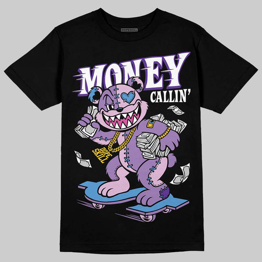 PURPLE Sneakers DopeSkill T-Shirt Money Callin' Graphic Streetwear - Black