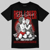 Jordan 3 Retro Fire Red DopeSkill T-Shirt Real Lover Graphic Streetwear - Black