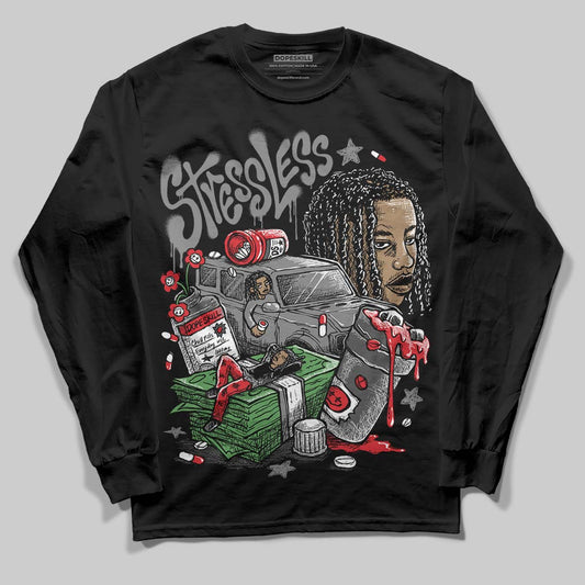 Jordan 10 Retro Shadow (2025) DopeSkill Long Sleeve T-Shirt Stressless Graphic Streetwear - Black