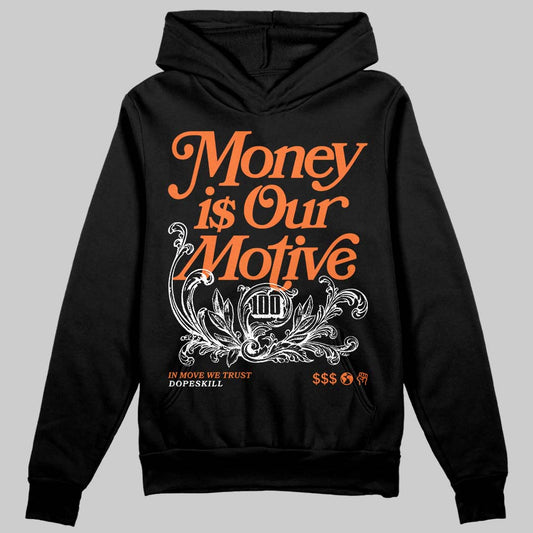 SoleFly x Air Jordan 3 “Fruits Of Our Labor” DopeSkill Hoodie Sweatshirt Money Is Our Motive Typo Graphic Streetwear - Black