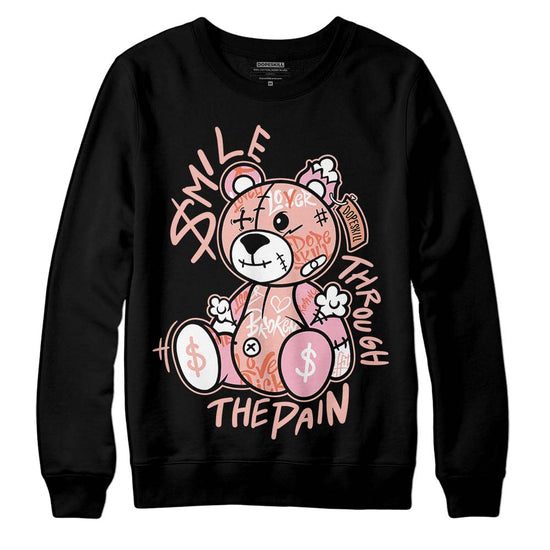 Jordan 11 Low “Legend Pink” DopeSkill Sweatshirt Smile Through The Pain Graphic Streetwear - Black