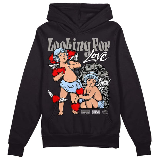 Jordan 11 Cool Grey DopeSkill Hoodie Sweatshirt Looking For Love Graphic Streetwear - black