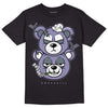 Jordan 5 Retro Low Indigo Haze DopeSkill T-Shirt New Double Bear Graphic Streetwear - Black