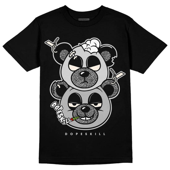 Jordan 3 “Off Noir” DopeSkill T-Shirt New Double Bear Graphic Streetwear - Black