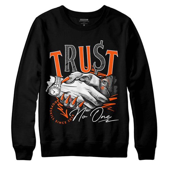 MSCHF Super Normal 2 Orange Milk DopeSkill Sweatshirt Trust No One Graphic Streetwear - Black