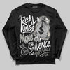 Jordan 3 Retro Pure Money DopeSkill Long Sleeve T-Shirt Real Ones Move In Silence Graphic Streetwear - Black