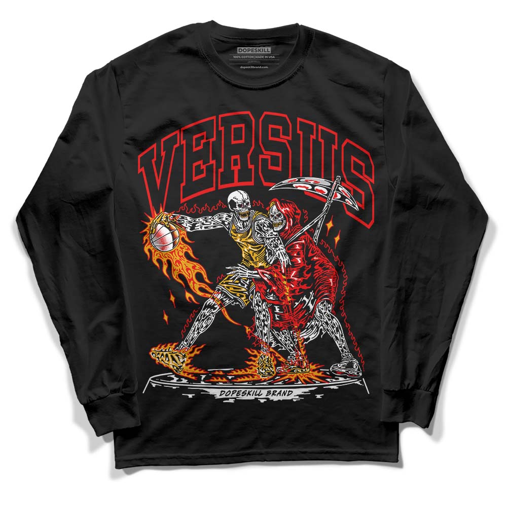 Jordan 12 “Cherry” DopeSkill Long Sleeve T-Shirt VERSUS Graphic Streetwear - Black