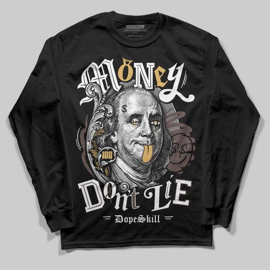 Adidas Samba OG C ‘Black Gum’ DopeSkill Long Sleeve T-Shirt Money Don't Lie Graphic Streetwear - Black