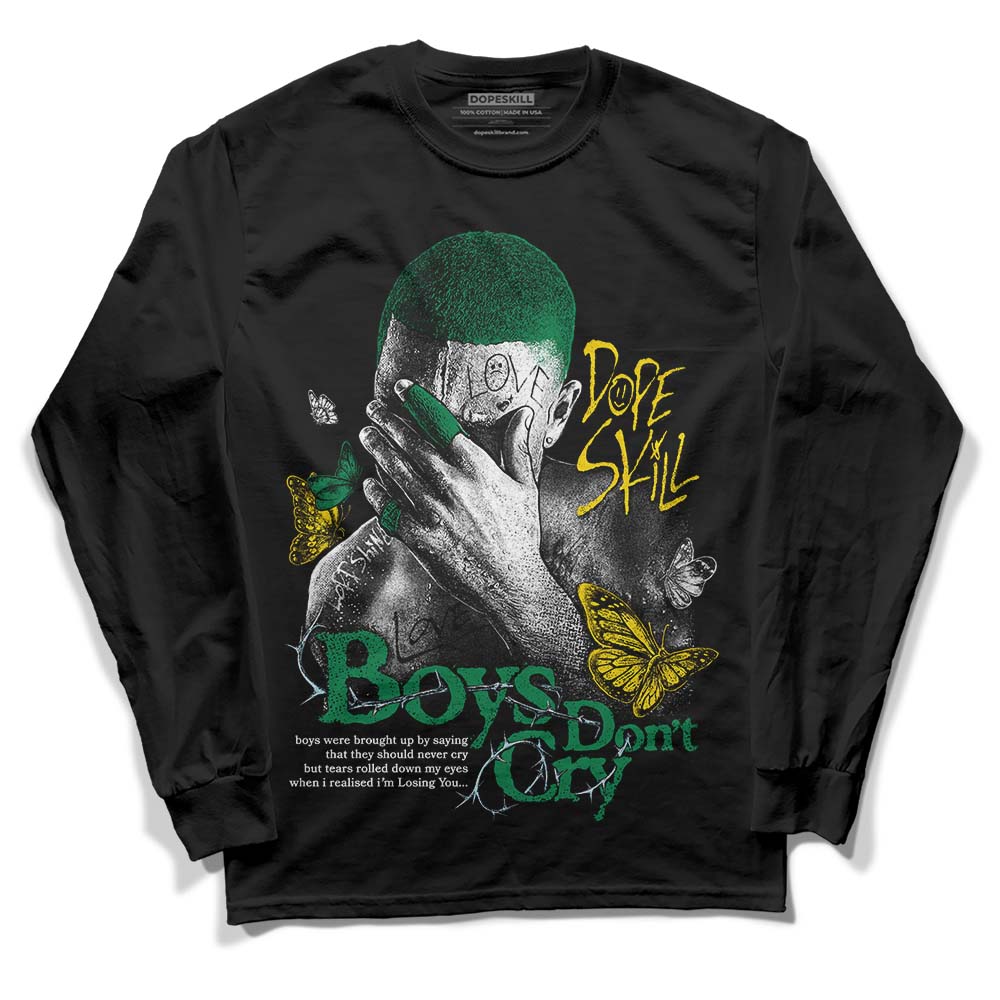 Jordan 5 “Lucky Green” DopeSkill Long Sleeve T-Shirt Boys Don't Cry Streetwear - Black