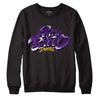 Jordan 12 “Field Purple” DopeSkill Sweatshirt Rare Breed Type Graphic Streetwear - Black