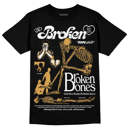 Jordan 11 "Gratitude" DopeSkill T-Shirt Broken Bones Graphic Streetwear - Black