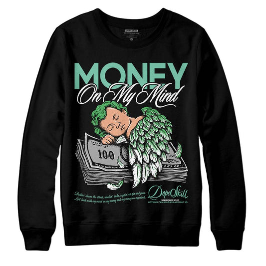 Jordan 1 High OG Green Glow DopeSkill Sweatshirt MOMM Graphic Streetwear - Black